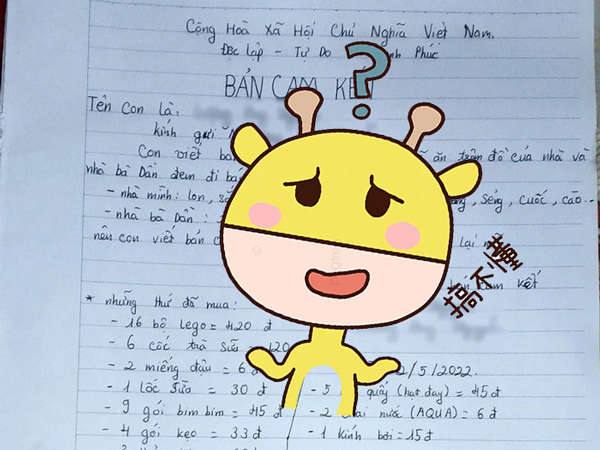 Bé trai phải viết bản cam kết vì bị bắt được trộm vặt đồ đạc của gia đình và hàng xóm, danh sách thống kê 'tang vật' khiến ai nấy giật mình
