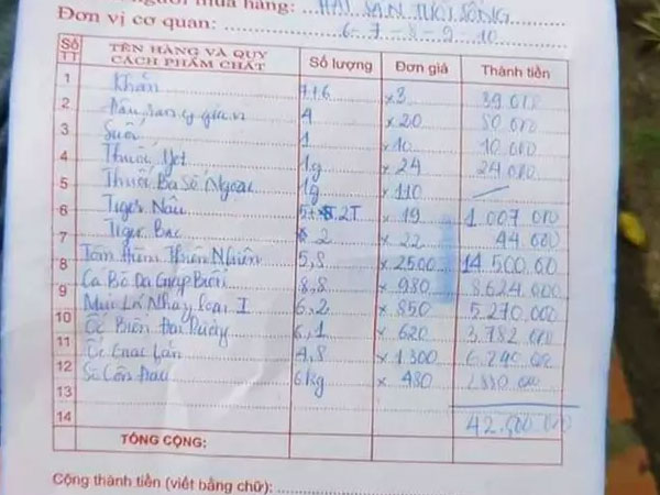 Hóa đơn hải sản 42 triệu đồng: Mất 90% khách vì bán giá... trên trời