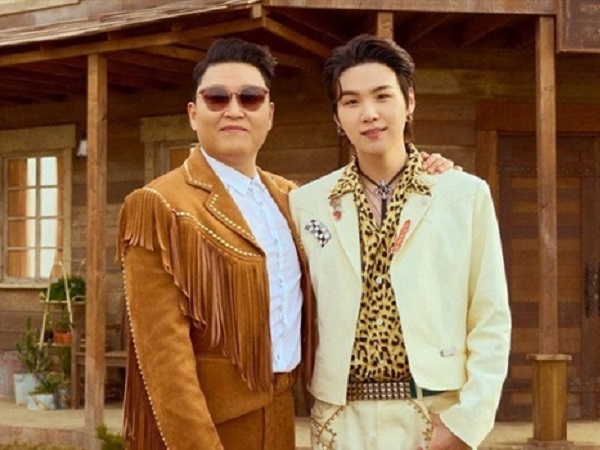 Lần đầu kết hợp, PSY và Suga (BTS) ẵm ngay thành tích MV Kpop đạt view khủng nhanh nhất trong 2022