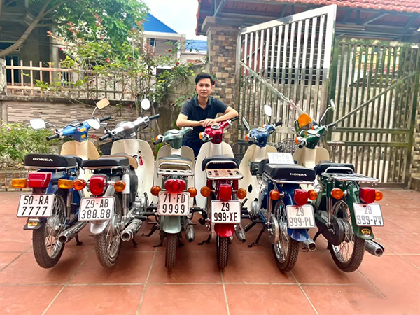 Bộ sưu tập xe Honda Cub biển VIP siêu độc của 9x Hà Nội
