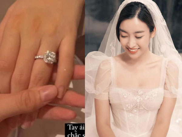 Hoa hậu Đỗ Mỹ Linh lộ loạt dấu hiệu sắp lên xe hoa với bạn trai thiếu gia: Sau nhẫn kim cương là bộ ảnh chụp áo cưới