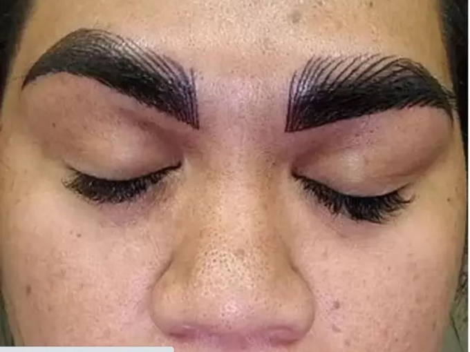 Chi 8 triệu xăm lông mày, người phụ nữ khiến con gái 3 tuổi khóc thét vì sợ