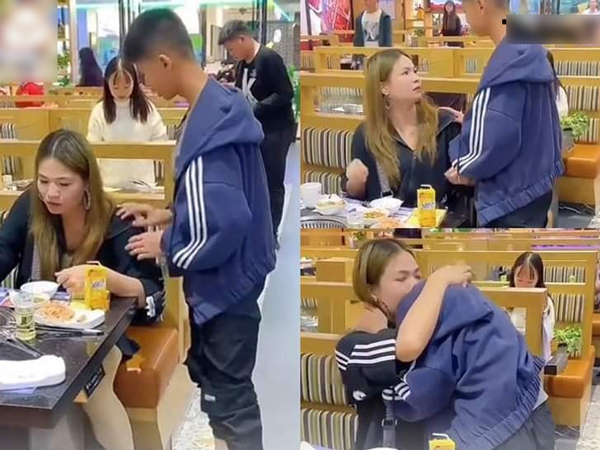 Đi ăn hàng bỗng thấy người phụ nữ giống mẹ, câu bé chạy lại xin ôm 1 cái và cái kết khiến ai nấy rưng rưng