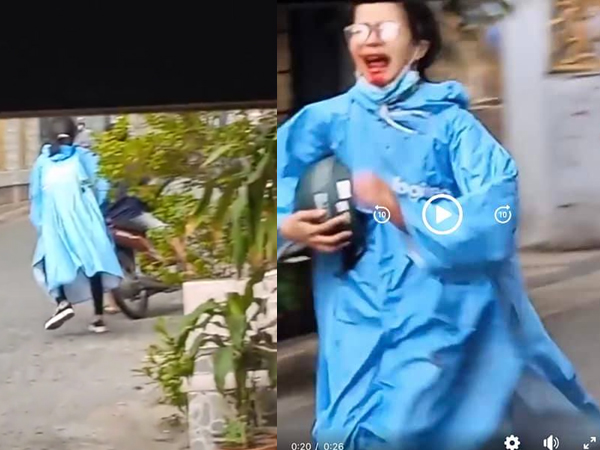 Thiếu nữ mồm đầy máu vì gãy răng đuổi theo người gây tai nạn khiến nhiều người xót xa