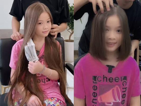 Bé gái đi cắt tóc bất ngờ 'gây bão', hút 13 triệu view nhờ vẻ đẹp lai Tây dù bố mẹ thuần Việt 100%