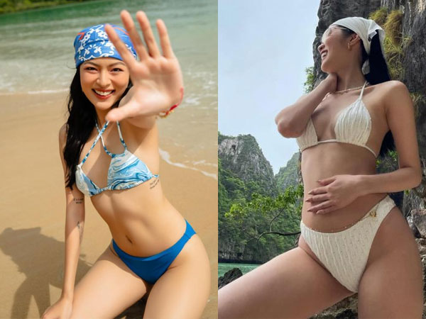 Hội gái xinh 'bung lụa' với ảnh bikini mới nhất: Vợ Anh Tuấn 'Phố trong làng' được khen 'đỉnh của chóp'