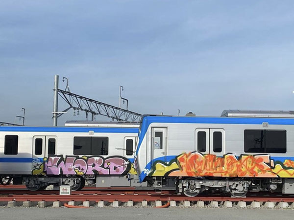 Người vẽ bậy lên tàu metro có thể bị xử lý hình sự