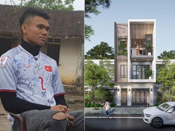 Phạm Xuân Mạnh thoát mác 'cầu thủ nghèo nhất Việt Nam', khoe cơ ngơi sắp xây dựng khiến dân tình ngưỡng mộ