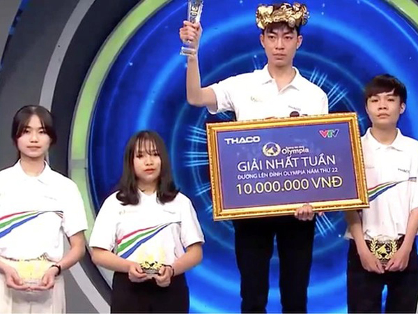 Nam sinh Quảng Bình xuất sắc giành vòng nguyệt quế cuộc thi tuần Olympia