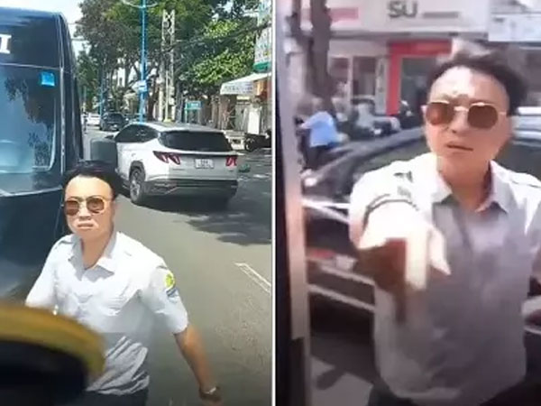 Tài xế xe khách Hoa Mai chạy lấn làn, 'hổ báo' đòi đánh người khi bị nhắc nhở