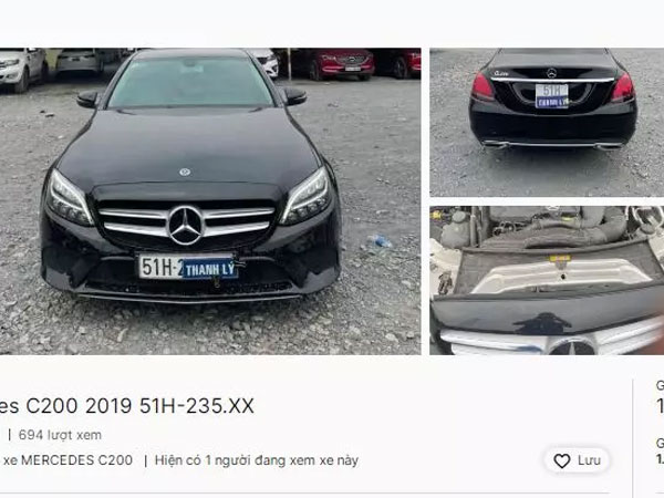 Ngân hàng siết nợ hàng trăm ô tô, 90 triệu mua được Mercedes