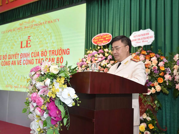 Bổ nhiệm Cục phó Cục Cảnh sát điều tra tội phạm về ma tuý