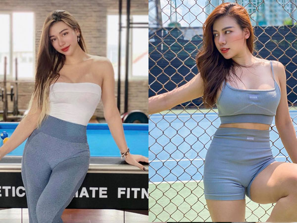 Đi siêu thị, 'hot girl phòng gym' diện đồ bó sát khoe trọn body