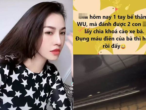 Quế Vân vừa bế con vừa 'đi đường quyền' với kẻ phá xe