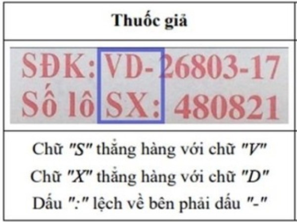 Một loại thuốc giảm đau, hạ sốt bị làm giả