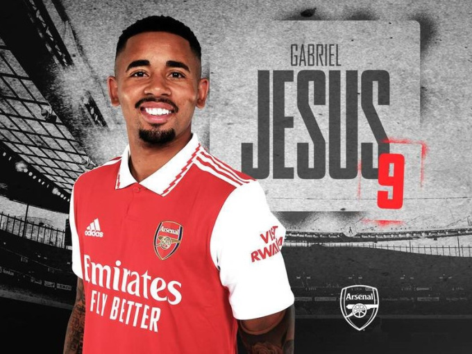 Arsenal công bố 'bom tấn' Gabriel Jesus