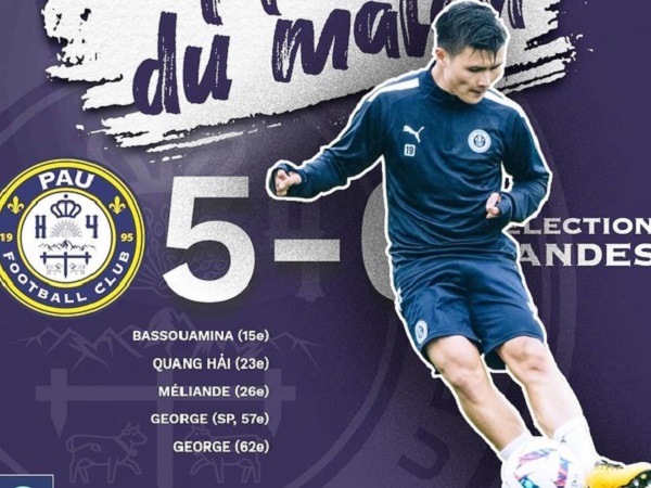 Quang Hải được đồng đội ở Pau FC khen hết lời