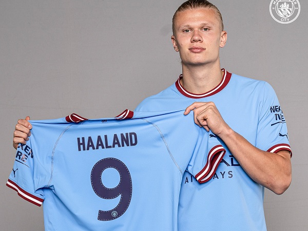 Haaland ra mắt Man City cùng số áo trong mùa giải 2022/23