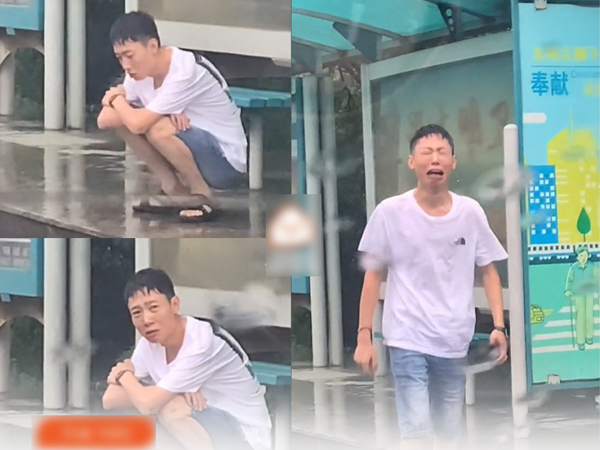 Bị vợ bỏ quên không đón lúc tan làm, chồng òa khóc ăn vạ ở bến xe buýt khi vừa thấy bóng 'bà xã đại nhân'