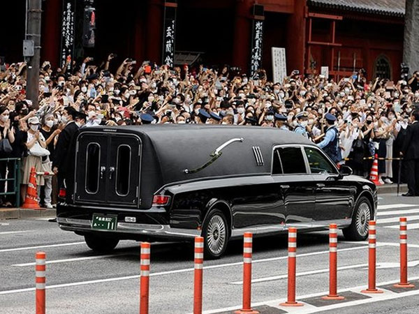 Thi hài cố Thủ tướng Nhật Bản Abe Shinzo được hỏa táng