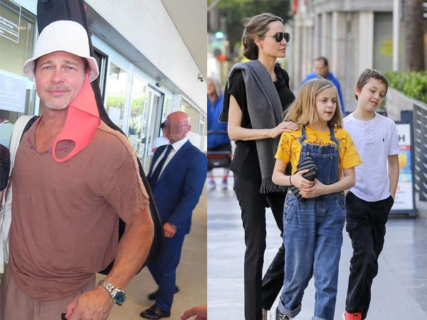 Brad Pitt bất ngờ hội ngộ Angelina Jolie và các con giữa mâu thuẫn hậu ly hôn