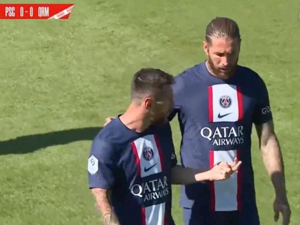 Messi nhường Ramos ghi bàn trong trận đấu đầu tiên của PSG dưới thời HLV Galtier