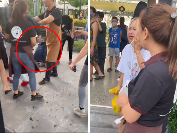 Video: Thanh niên bị nhiều người dạy cho bài học sau khi 'động tay chân' với người phụ nữ mình không 'tán' nổi