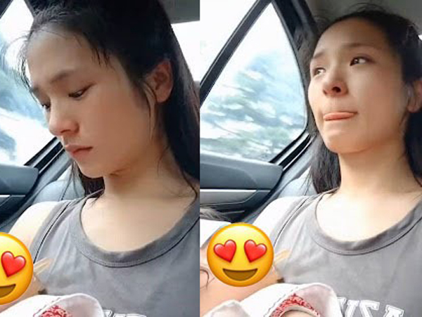 Giữa trưa nắng nóng, mẹ trẻ bật khóc vì phải 1 mình ôm con đi khám bệnh trong khi chồng nằm cạnh mà chẳng biết gì