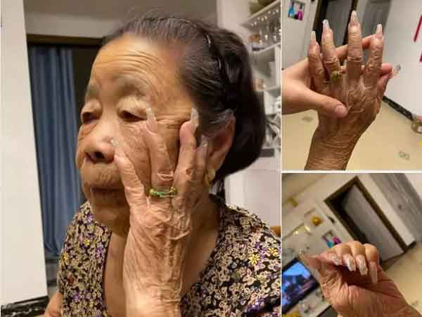 Bà ngoại đam mê làm nail, ông chiều bà đến gen Z cũng chỉ biết ước