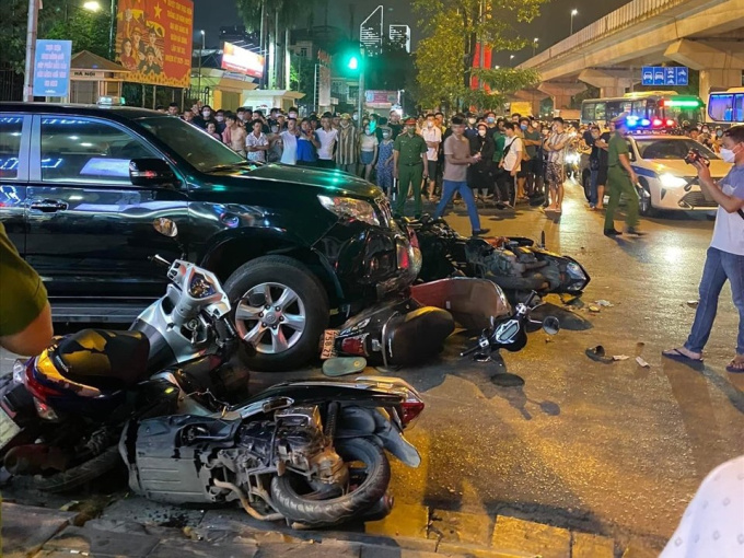 Ô tô tông liên hoàn ở Hà Nội: Tài xế không vi phạm nồng độ cồn và ma túy
