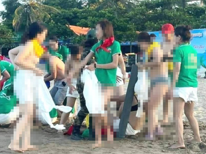 Nữ du khách cởi áo ngực chơi team building: Đại diện công ty nói gì?