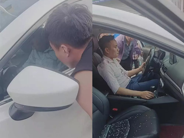 Thấy tài xế gục trong ô tô gọi mãi không được, dân tình phá cửa giải cứu và cái kết dở khóc dở cười