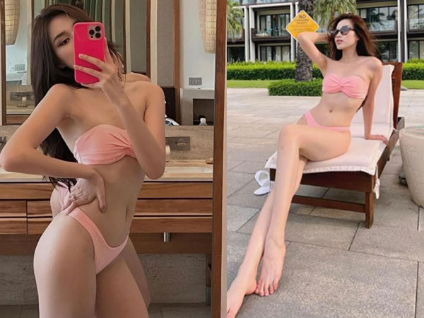 Đỗ Thi Hà tung loạt ảnh bikini khoe body 'cực phẩm', đôi chân dài 1m11 chiếm trọn spotlight