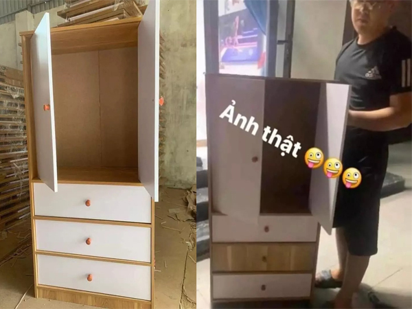 Hí hửng đặt mua tủ siêu khuyến mại 2000k còn 399k, nhận hàng tí ngất vì tuyệt vọng