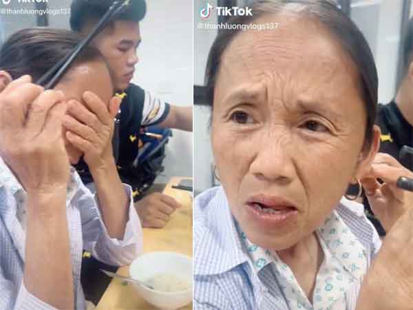 Đi ăn cùng gia đình, bà Tân ngượng 'cháy mặt' khi kênh Vlog của mình phát trên TV