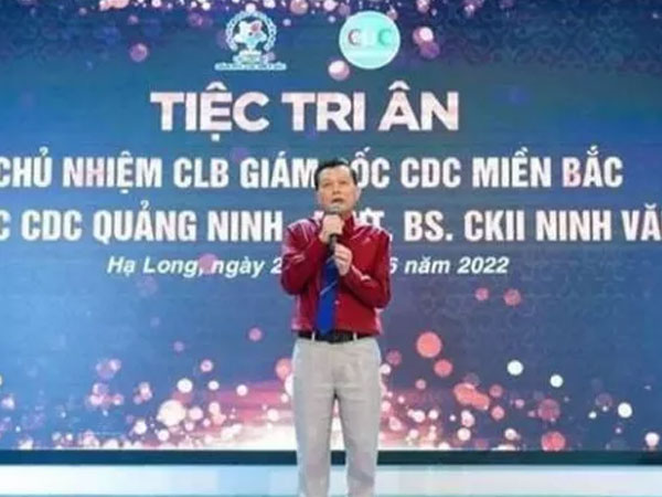 Cảnh cáo ông Ninh Văn Chủ, nguyên Giám đốc CDC Quảng Ninh