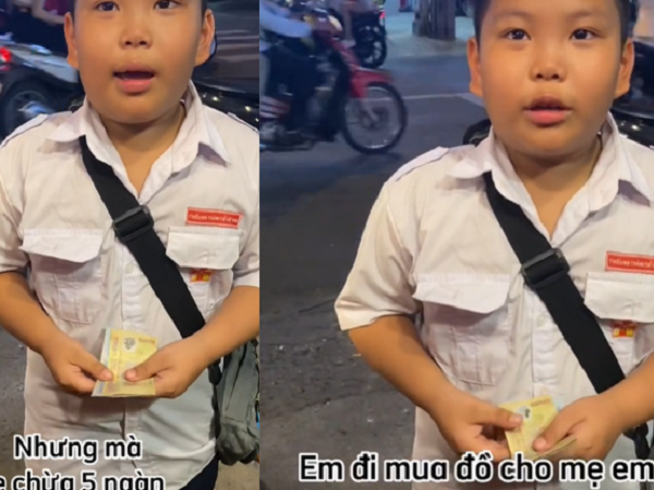 Cậu bé mua trà sữa mặc cả thừa 5 nghìn đồng để mua đồ cho mẹ và cái kết 'cảm lạnh'