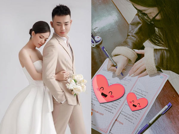 Sau Diệu Nhi, bồ cũ Quang Hải công khai giấy đăng kí kết hôn với Anh Tú