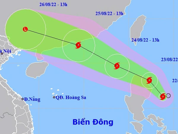 Bão Ma-on di chuyển nhanh và mạnh hơn khi vào Biển Đông
