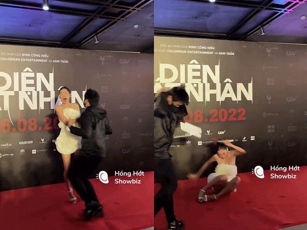 Nam Anh ngã nhào lộ hàng vì bị dọa, netizen đòi tẩy chay phim