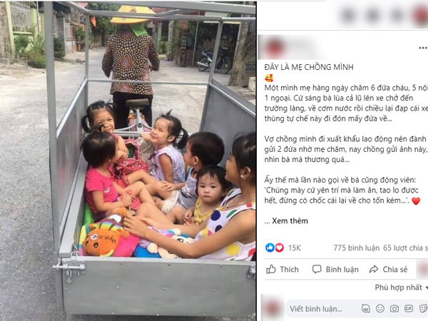 Con cái đi làm ăn xa, mẹ chồng một tay trông 6 đứa cháu, nghe điện thoại liên tục trấn an: 'Mẹ lo được tất!'