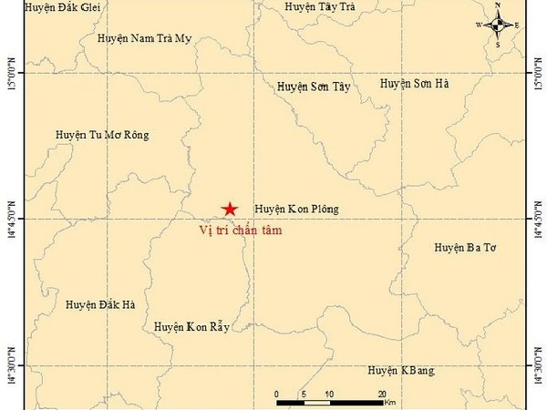 Sau Kon Tum, Quảng Nam, đến lượt Quảng Ngãi có động đất