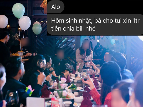 Được mời đi dự sinh nhật tặng quà 1 củ, hôm sau bạn thân nhắn tin đòi chia tiền ăn, cô gái làm một việc khiến dân tình vỗ tay rần rần