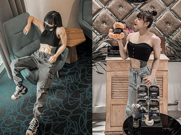 'Hot girl phòng gym' Buôn Mê Thuột khoe cơ bắp, đàn ông phải ngại