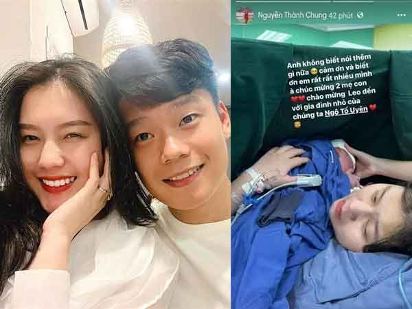 Vợ hot girl sinh con cho trung vệ nổi tiếng đội tuyển Việt Nam