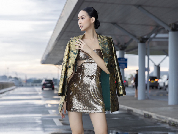 Á hậu 1,85m Bảo Ngọc lên đường sang Ai Cập thi Miss Intercontinental 2022