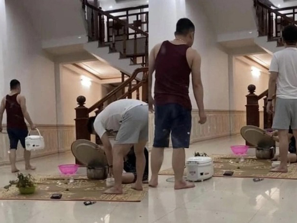 Thích thú với cảnh hội anh em nhậu xong tự dọn tàn cuộc, không gọi vợ