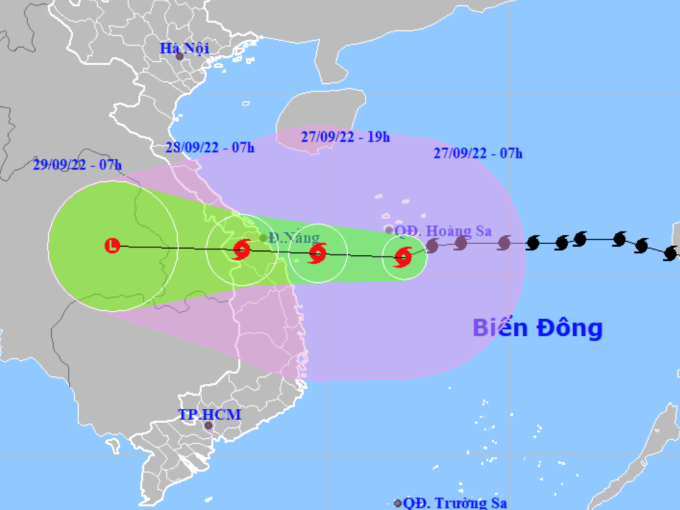 Bão Noru tăng gần 3 cấp, có thể đánh đắm tất cả tàu thuyền