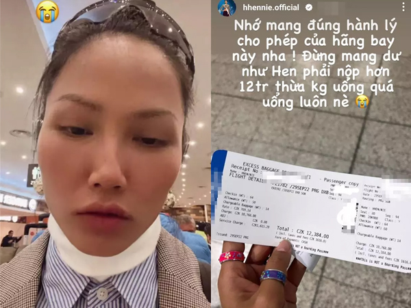 H'Hen Niê buồn thiu khi phải nộp 12 triệu tại sân bay xứ người