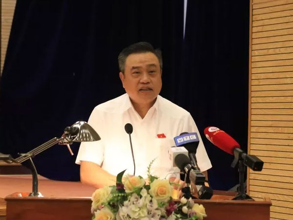Chủ tịch Hà Nội Trần Sỹ Thanh: Ai bị bắt đều có 'ting ting', COVID 'ting ting' nhiều lắm